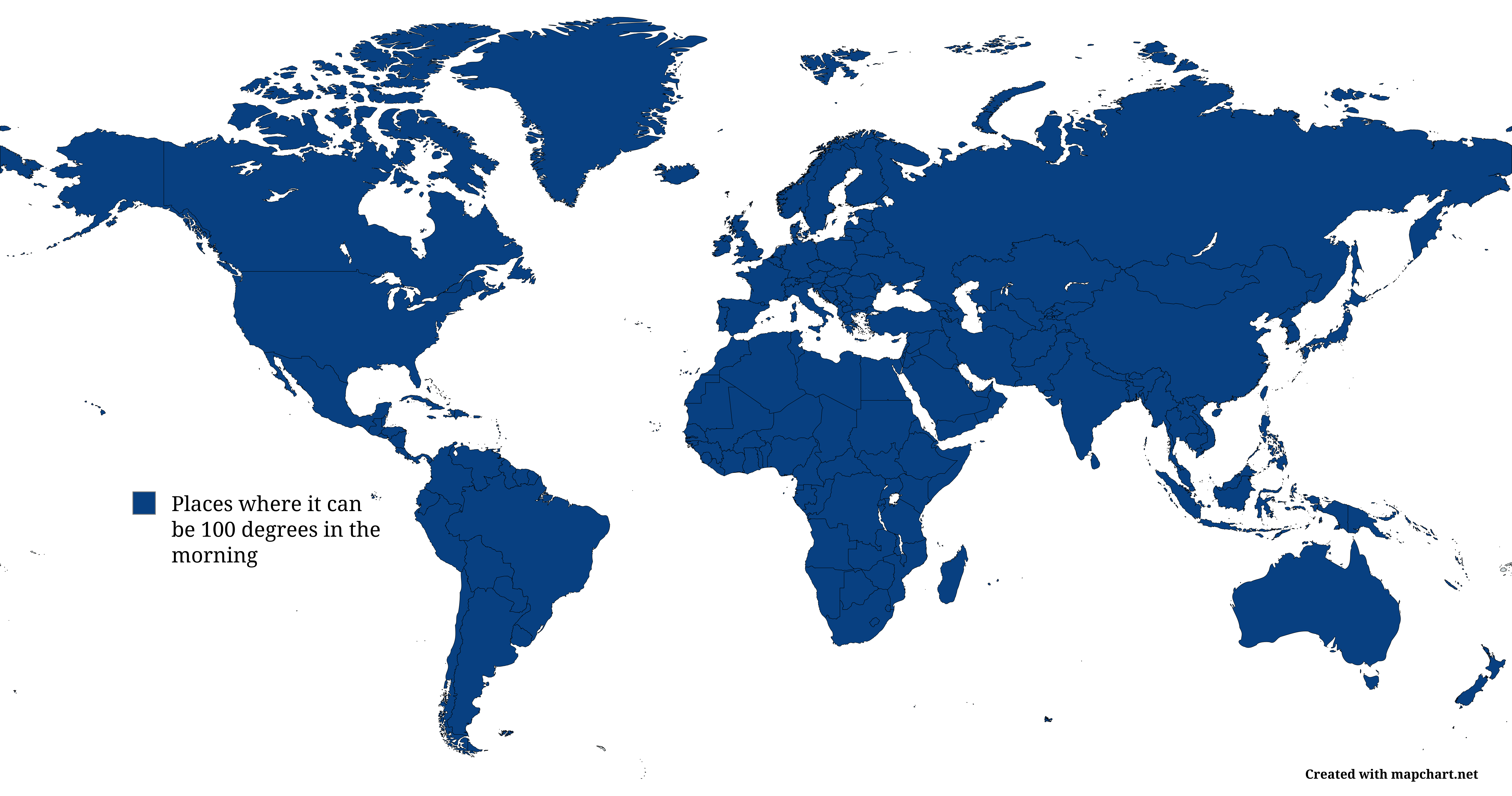 Places on Earth where it can be 100 degrees in the morning